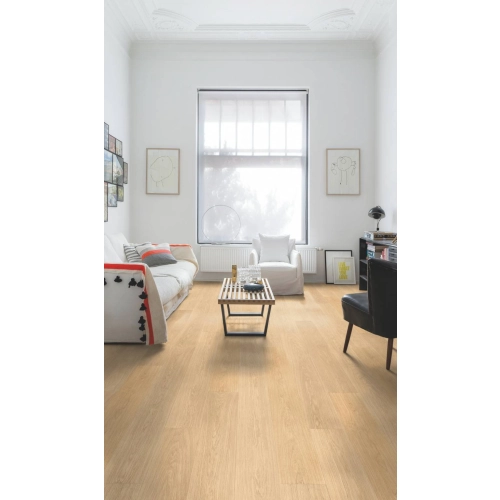 Panele Podłogowe Dąb Satynowy Biały Largo Quick-Step Unilin LPU1283 AC4 9.5 mm